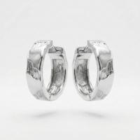 Серьги в стиле конго из серебра, диаметр 20 мм
