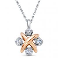 Колье из комбинированного золота с бриллиантами BS Collection