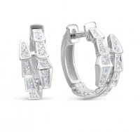 Серьги из белого золота с бриллиантами Collection