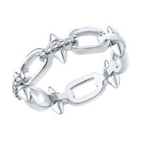 Кольцо из серебра с фианитами Collection