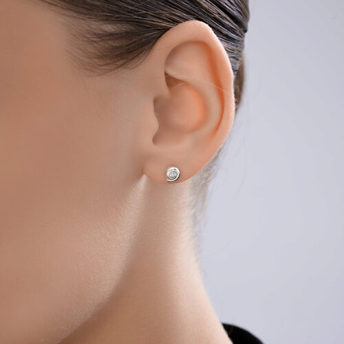 Серьга из серебра