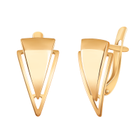 Серьги из красного золота