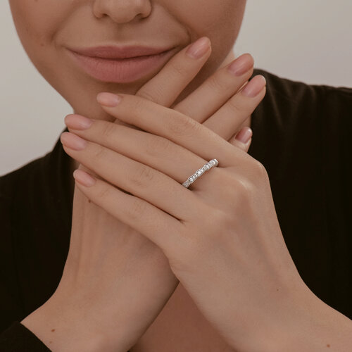 Кольцо из серебра с фианитами Collection