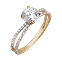 Кольцо ,01К1311295,Au 585,Фианит Swarovski,15,5,ООО 