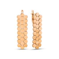 Серьги из золочёного серебра Sadko