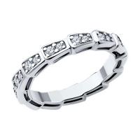Кольцо из серебра с фианитами Collection