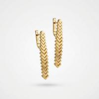 Серьги из серебра с золочением 