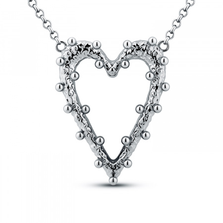 Колье из серебра с сердцем Love Sadko