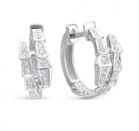 Серьги из белого золота с бриллиантами Collection