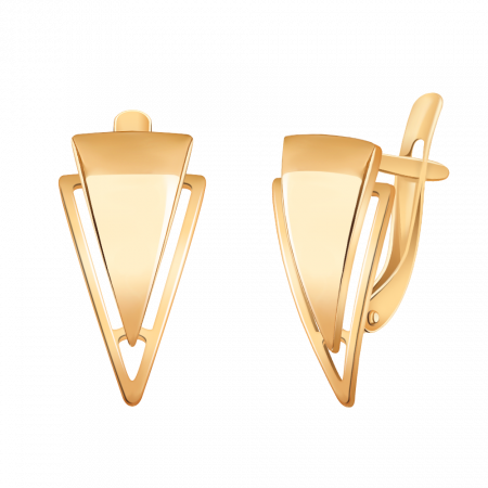 Серьги из красного золота