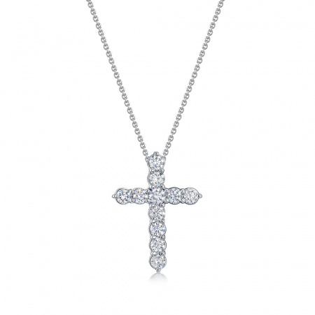 Колье из белого золота с бриллиантами
