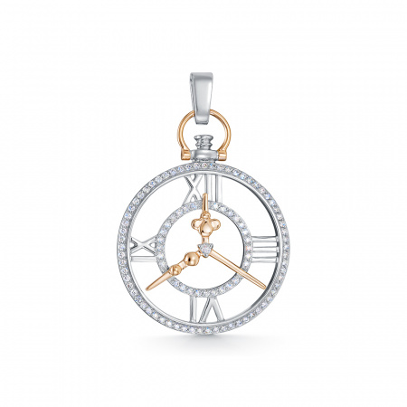 Подвес-часы с бриллиантами